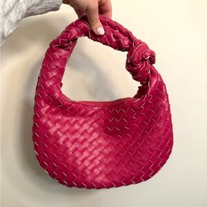 Urban Expressions Fuchsia Woven Shoulder Bag